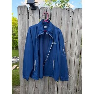 Ping Performance Morehead State Full Zip‎ Windbreaker Jacket Blue Mens Large